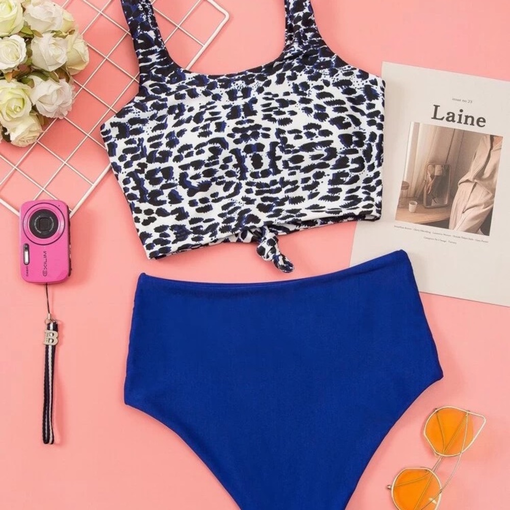 SHEIN 2 piece High waisted bikini set size XL